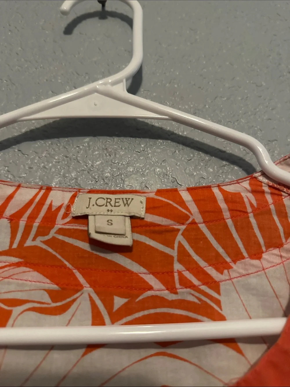 J. Crew Tropical Print Tunic Top